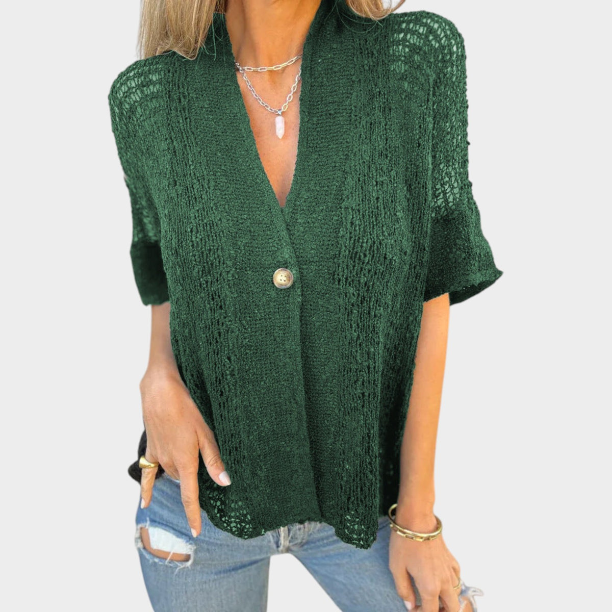 Women's Crochet Knit Top