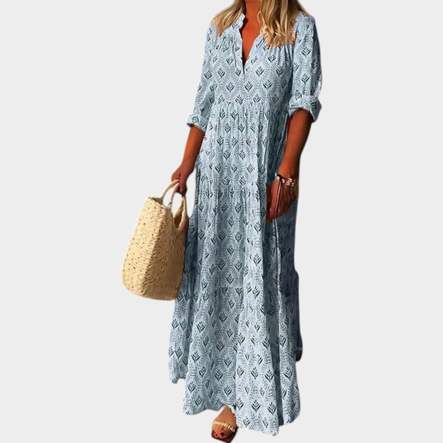 Printed Casual Maxi Dress