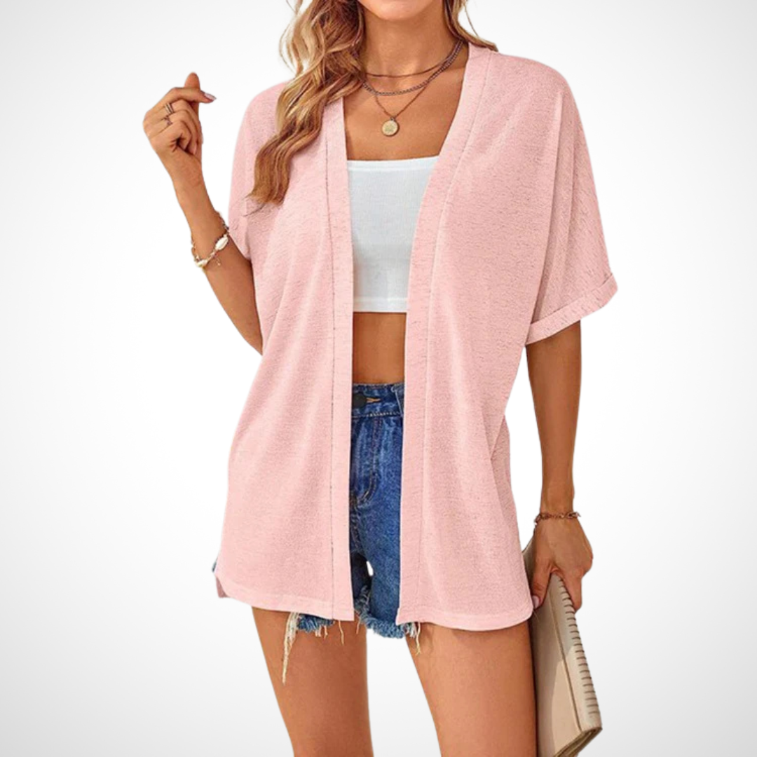 Ruth™ | Chic Flowing Short Sleeve Cardigan