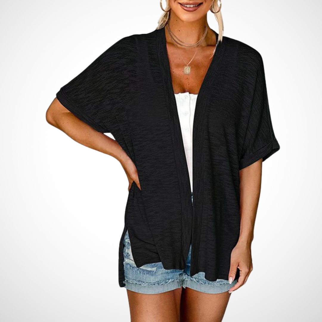 Ruth™ | Chic Flowing Short Sleeve Cardigan