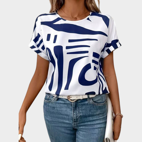 Abstract Print T Shirt
