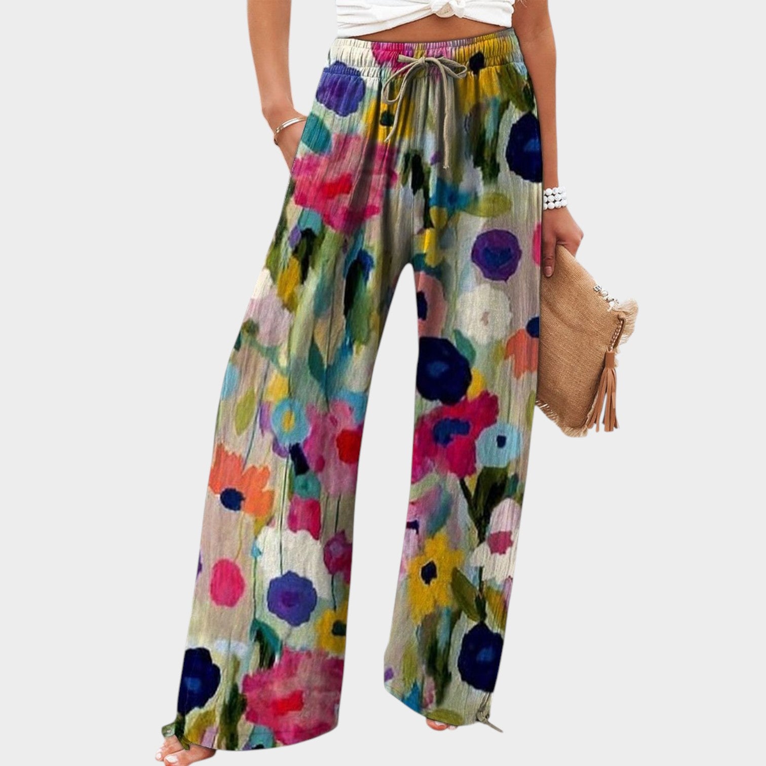 Relaxed Wide Leg Pants