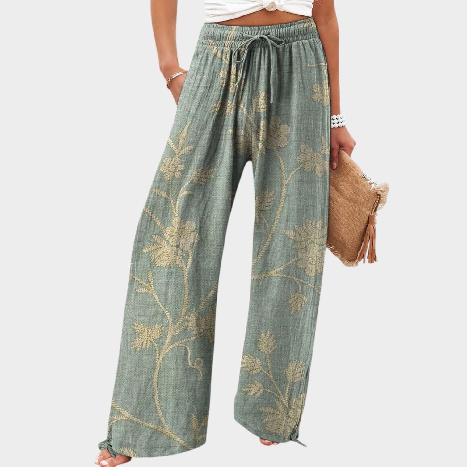 Relaxed Wide Leg Pants