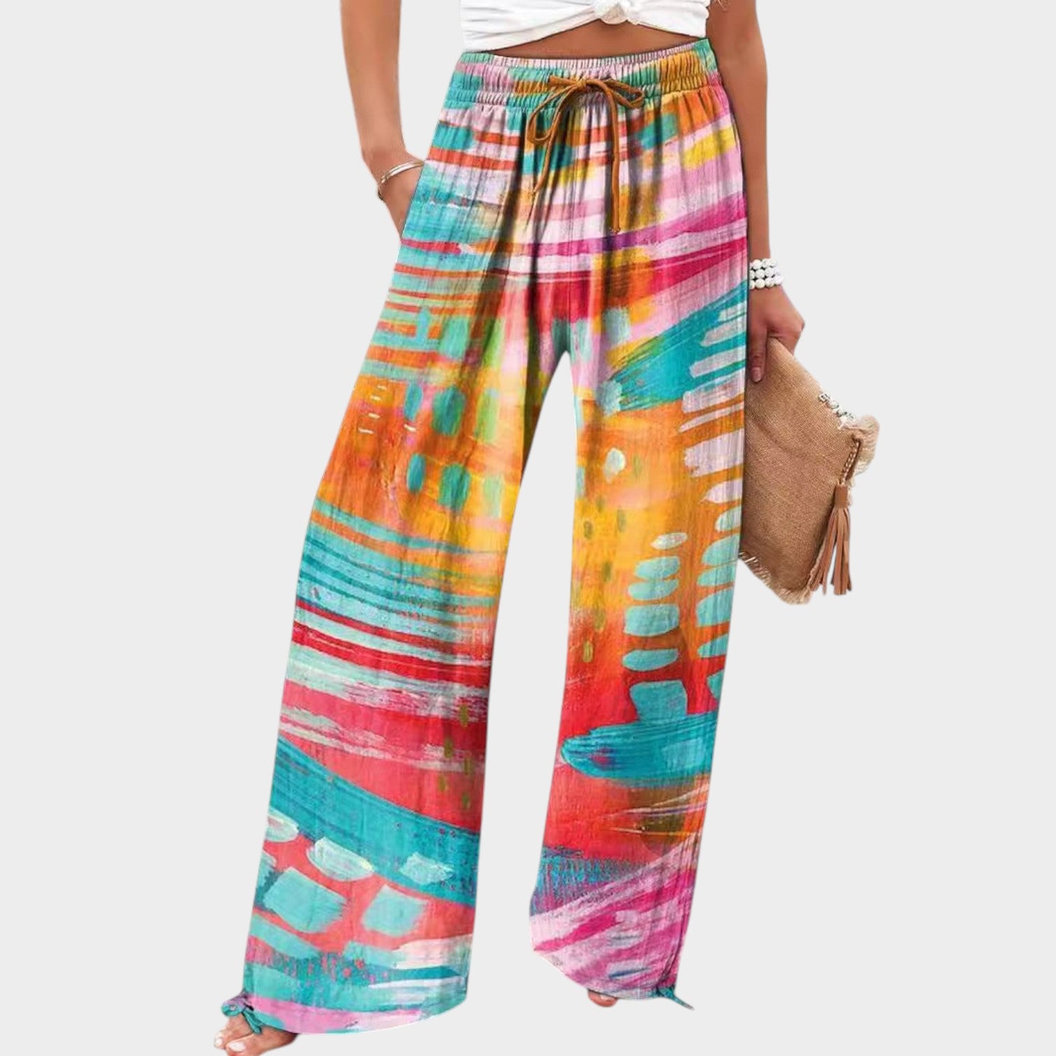 Relaxed Wide Leg Pants