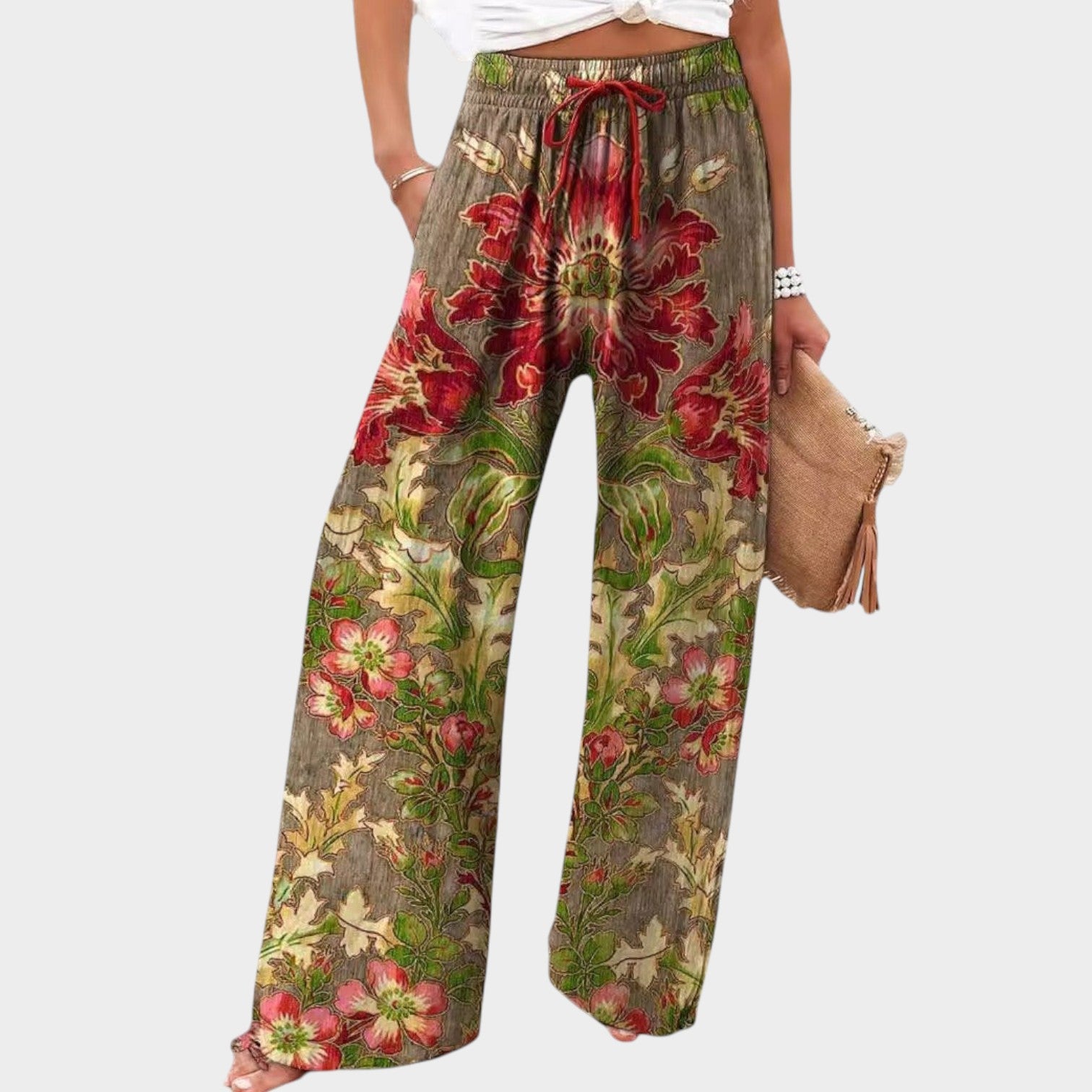 Relaxed Wide Leg Pants