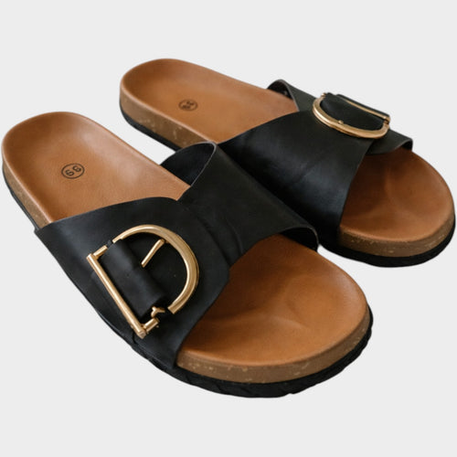 Orthopedic Buckle Slide Sandals