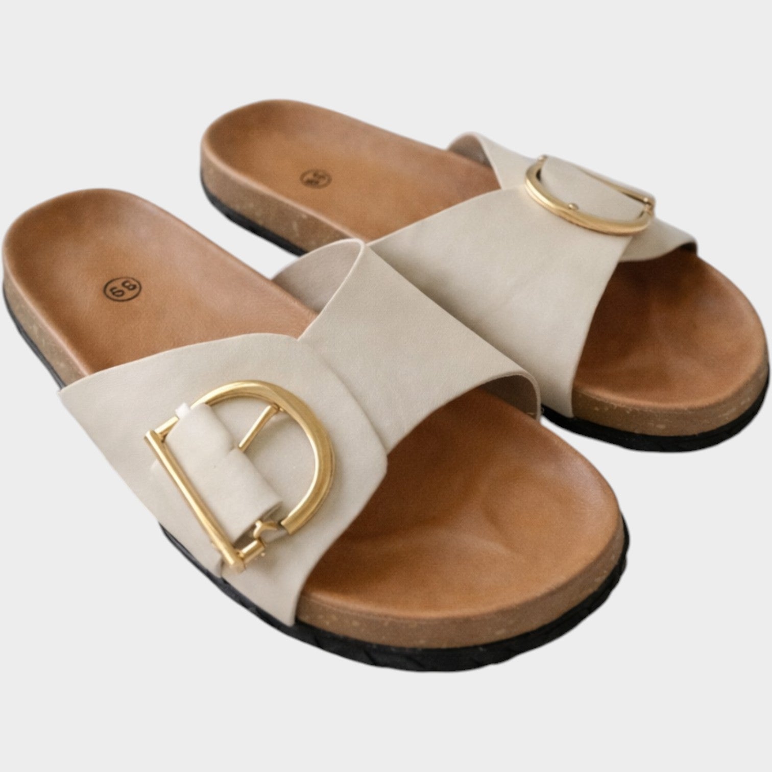 Orthopedic Buckle Slide Sandals