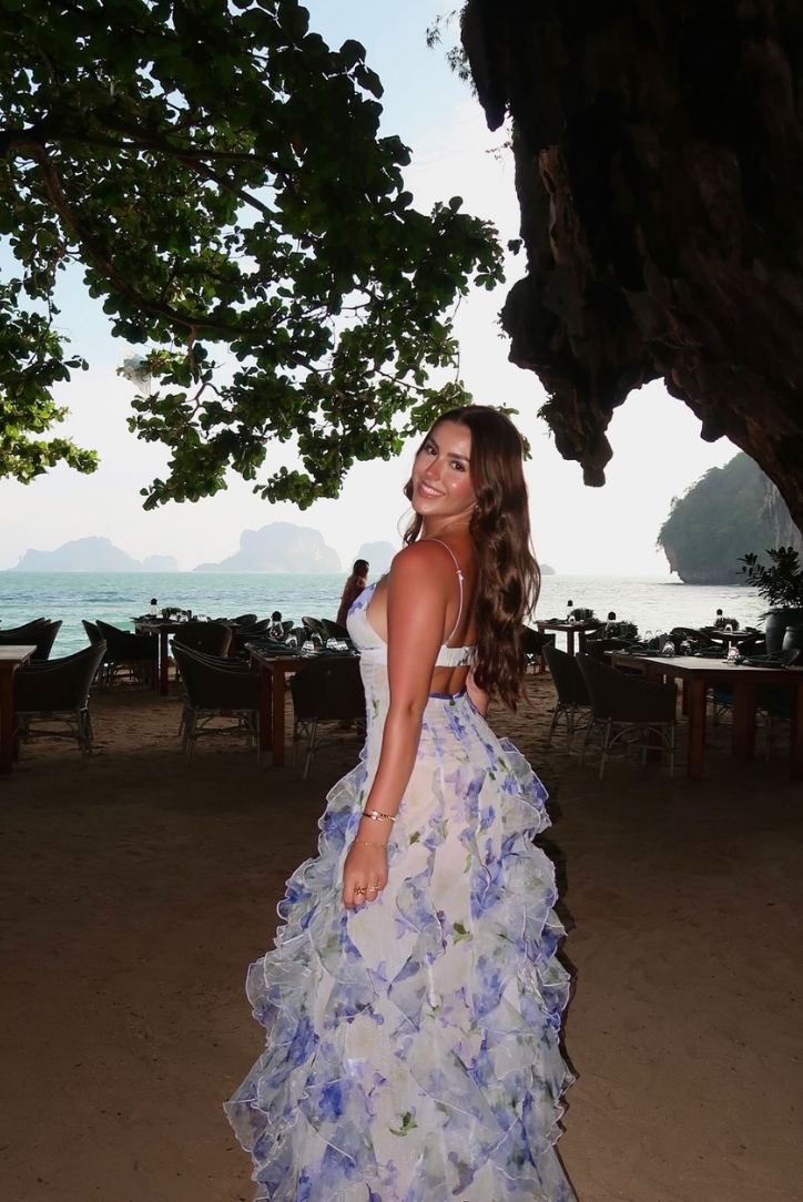 Eloise | Floral Lace Maxi Dress for Women - Perfect for Garden Weddings
