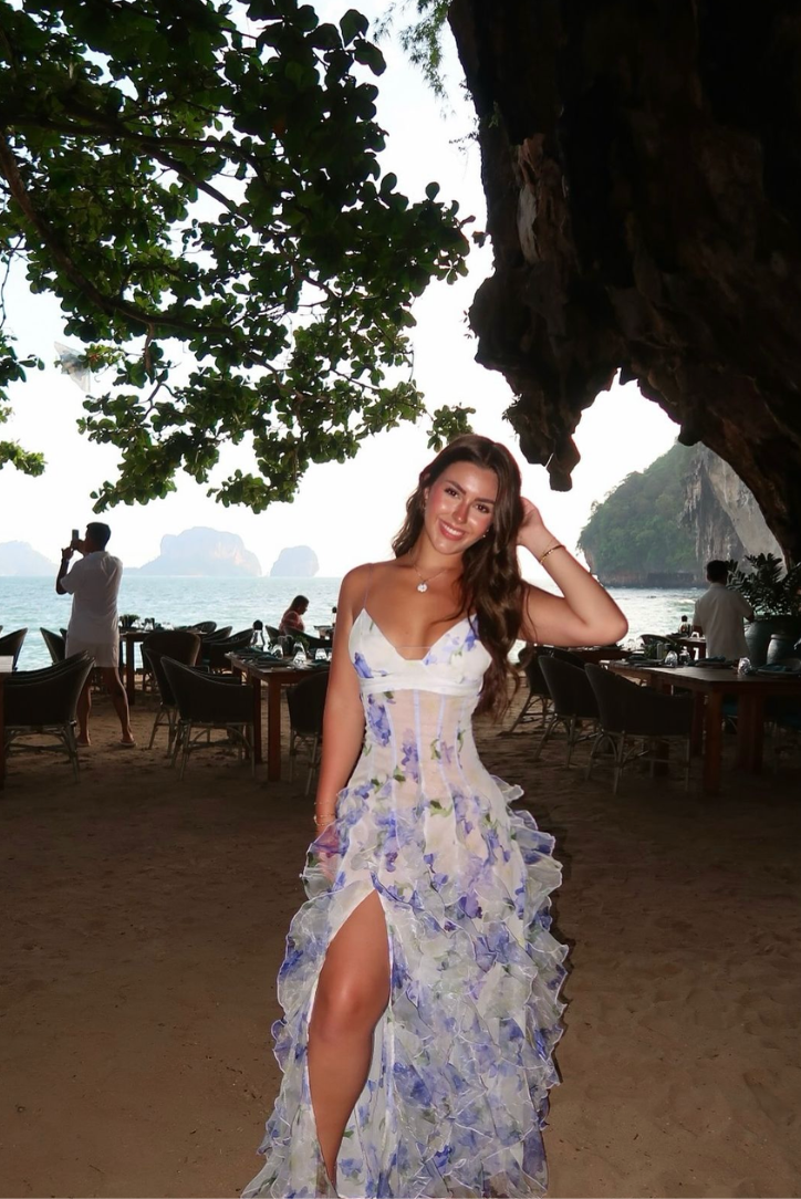Eloise | Floral Lace Maxi Dress for Women - Perfect for Garden Weddings