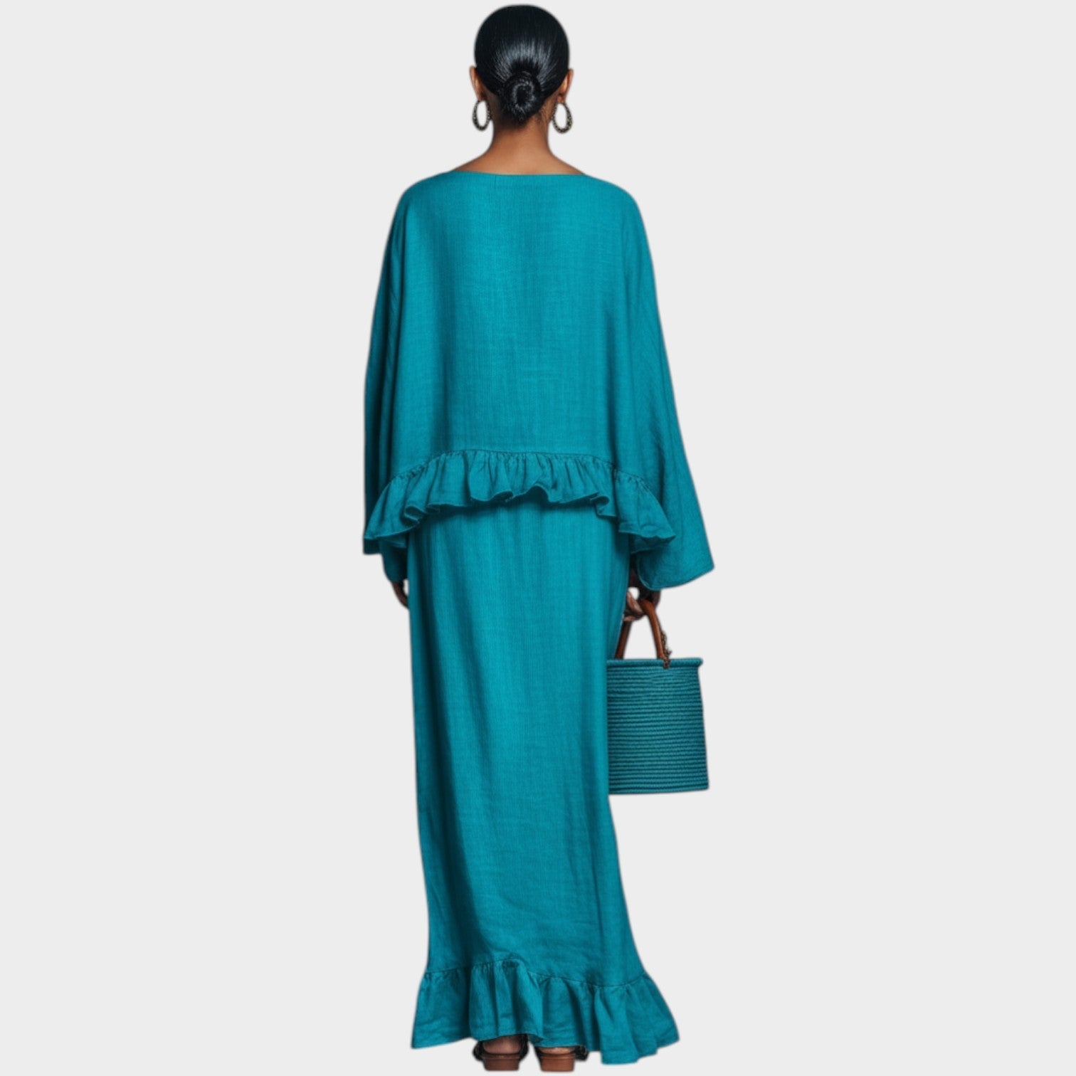 Ruffled Linen Matching Set