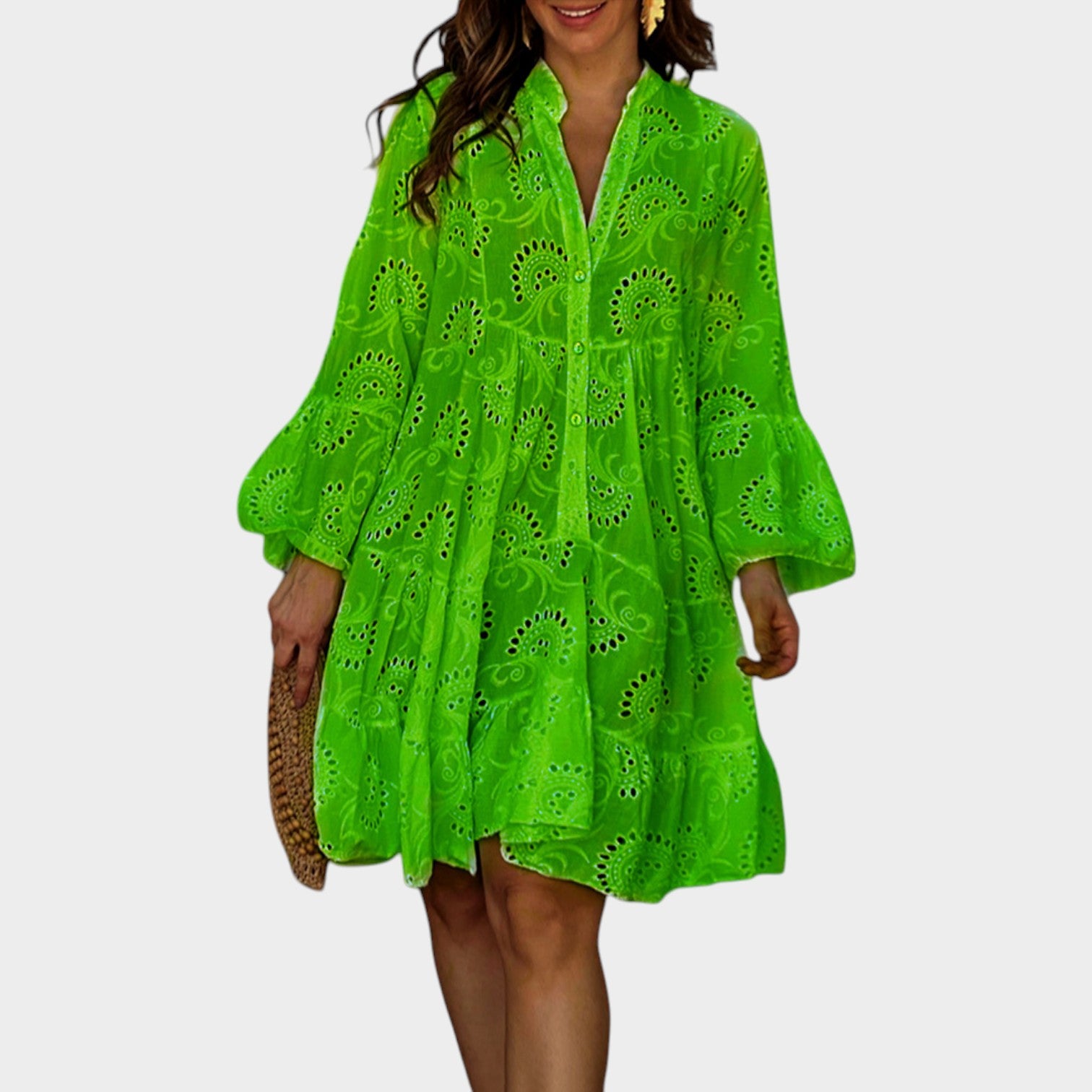 Eyelet Boho Summer Dress