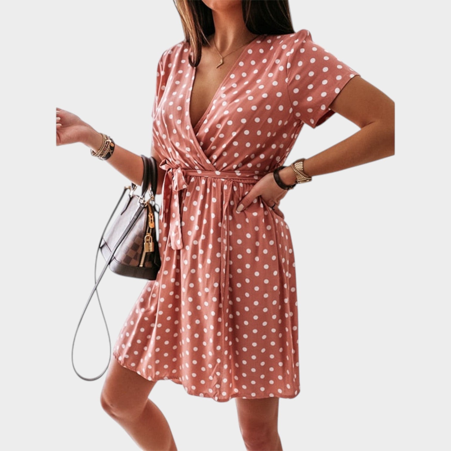 Summer Polka Mini Dress