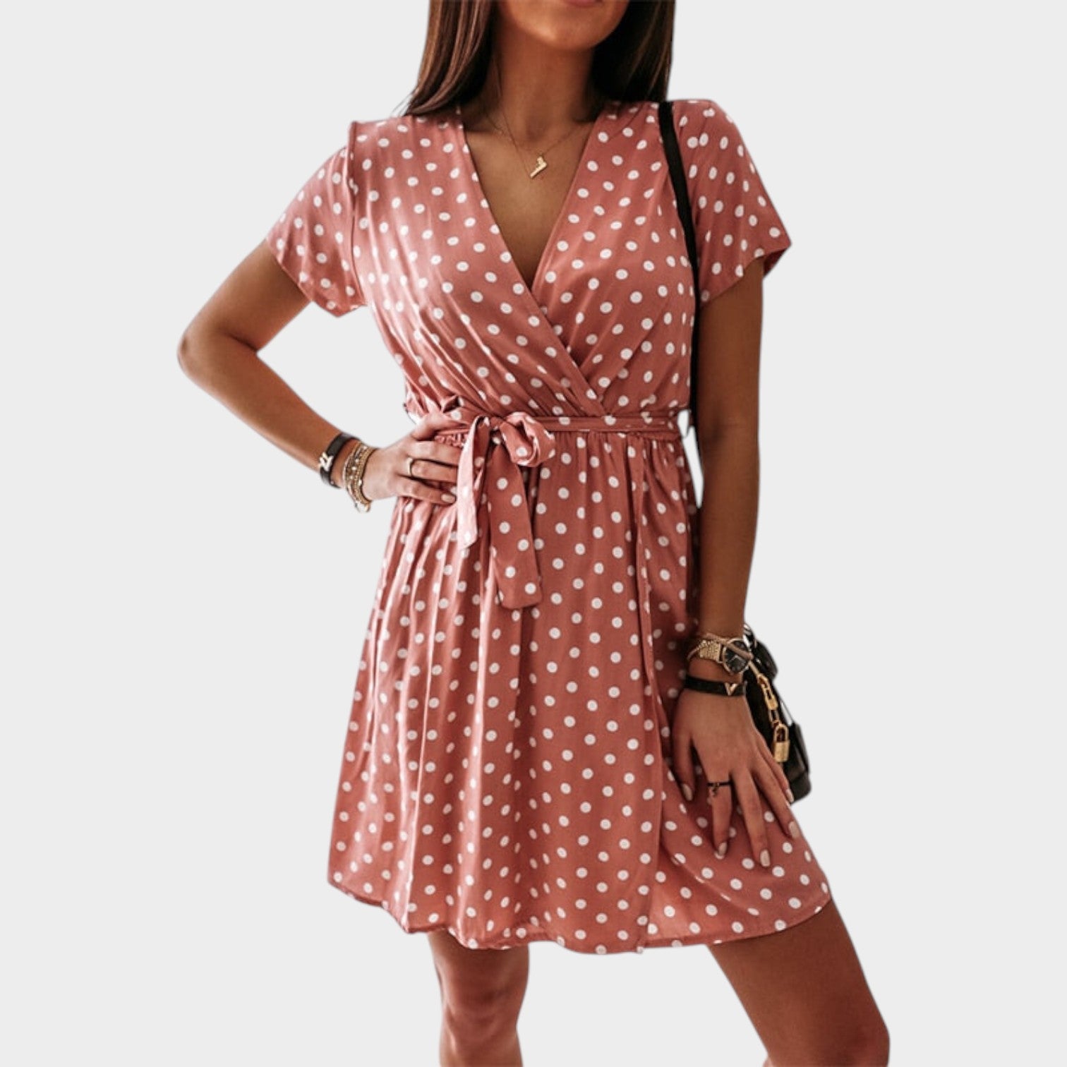 Summer Polka Mini Dress
