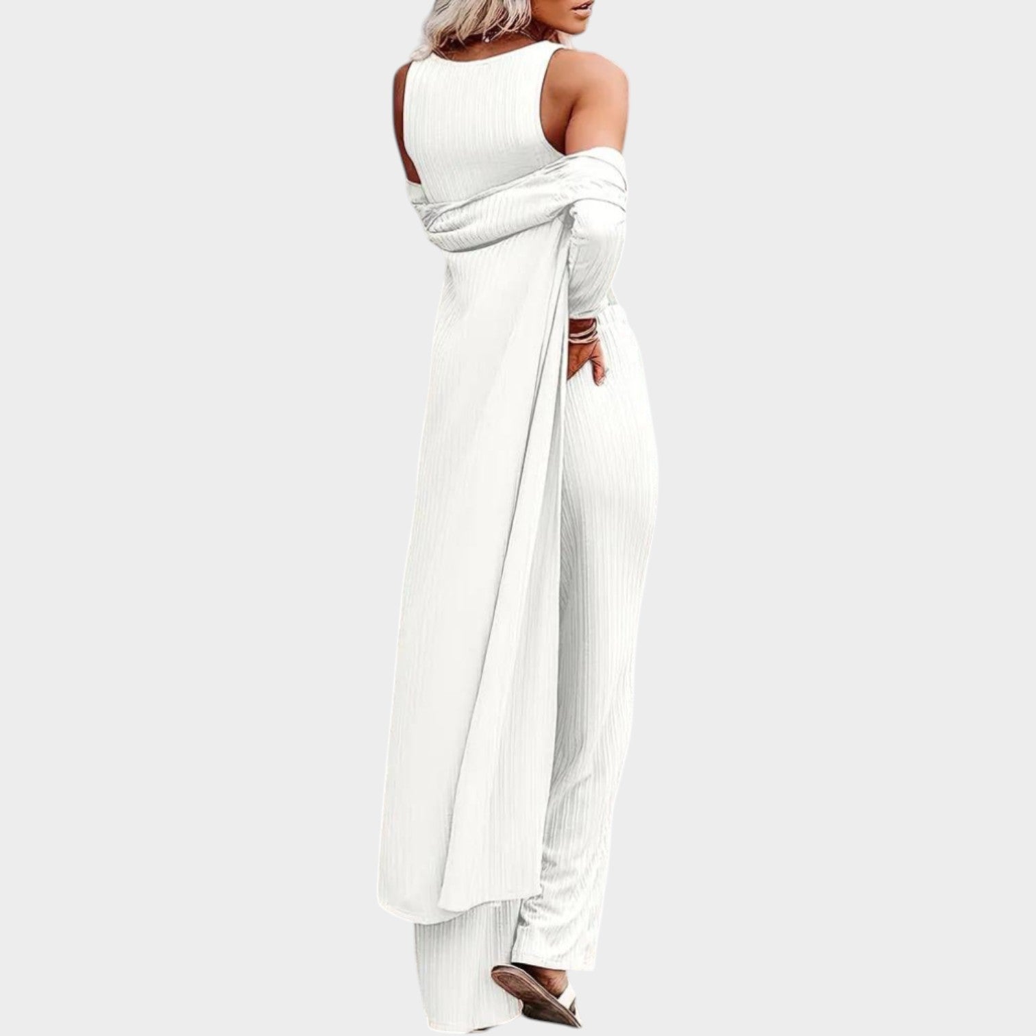 Ribbed Three Piece Lounge Set