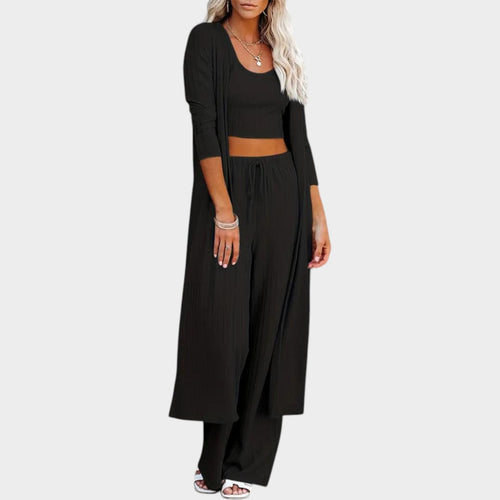Ribbed Three Piece Lounge Set