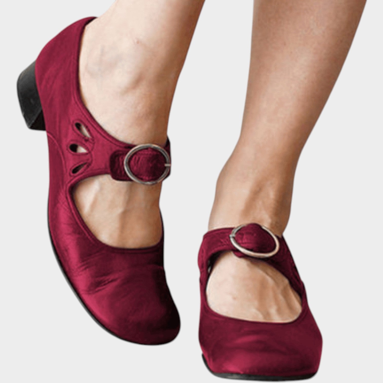 Leather Closed Toe Comfort Sandals