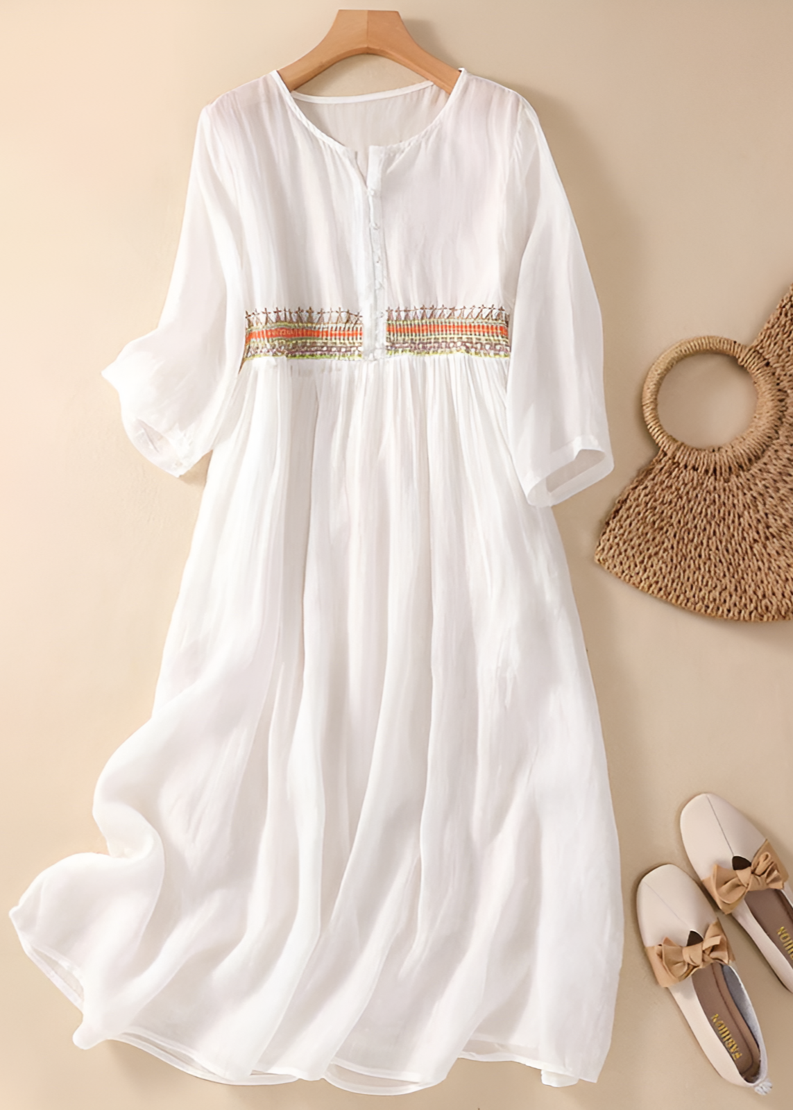 Kathy™ | Midi Dress with Unique Pattern