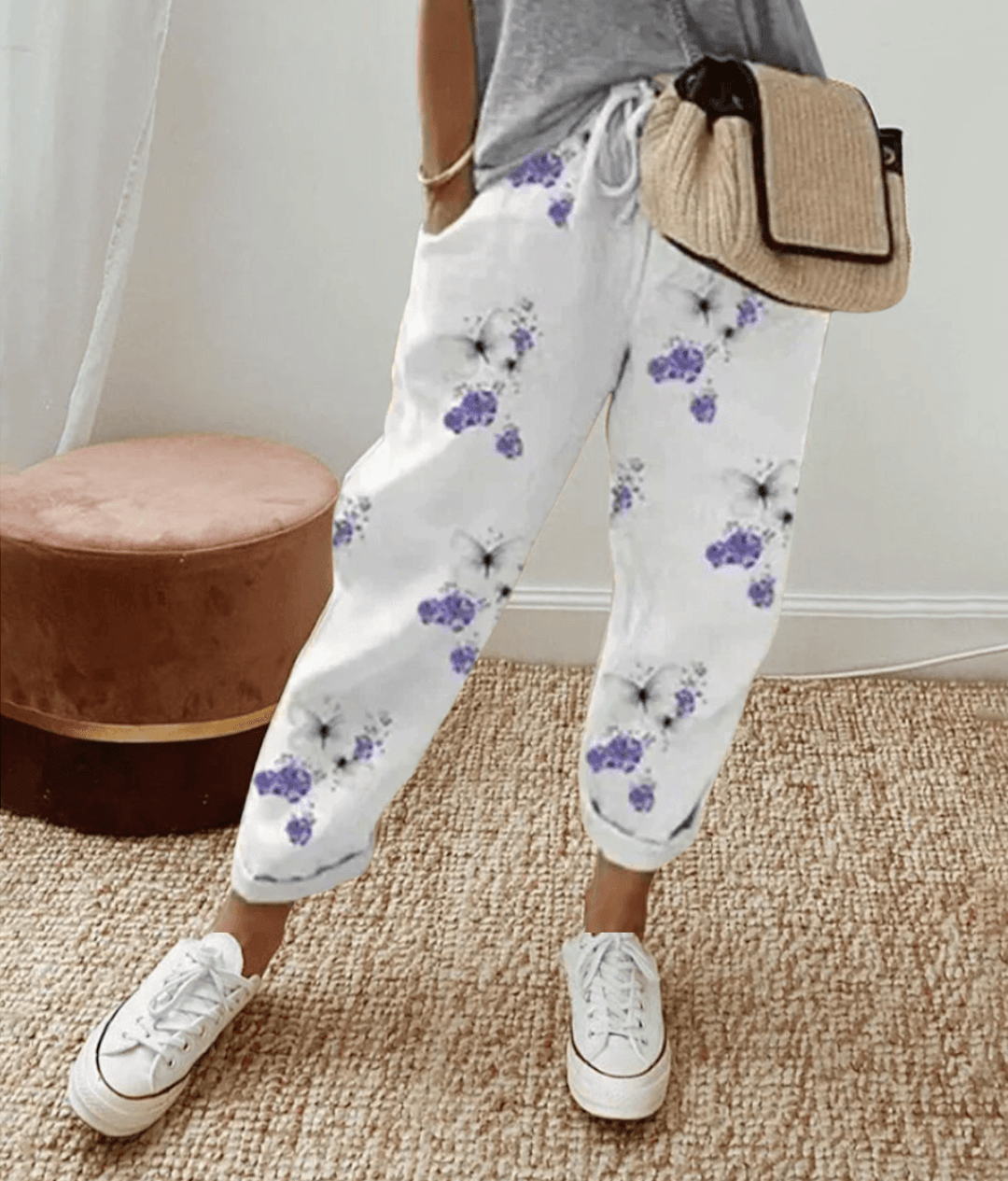 Elle™ | Stylish Printed Trouser with Flattering Fit and Comfortable Waistband