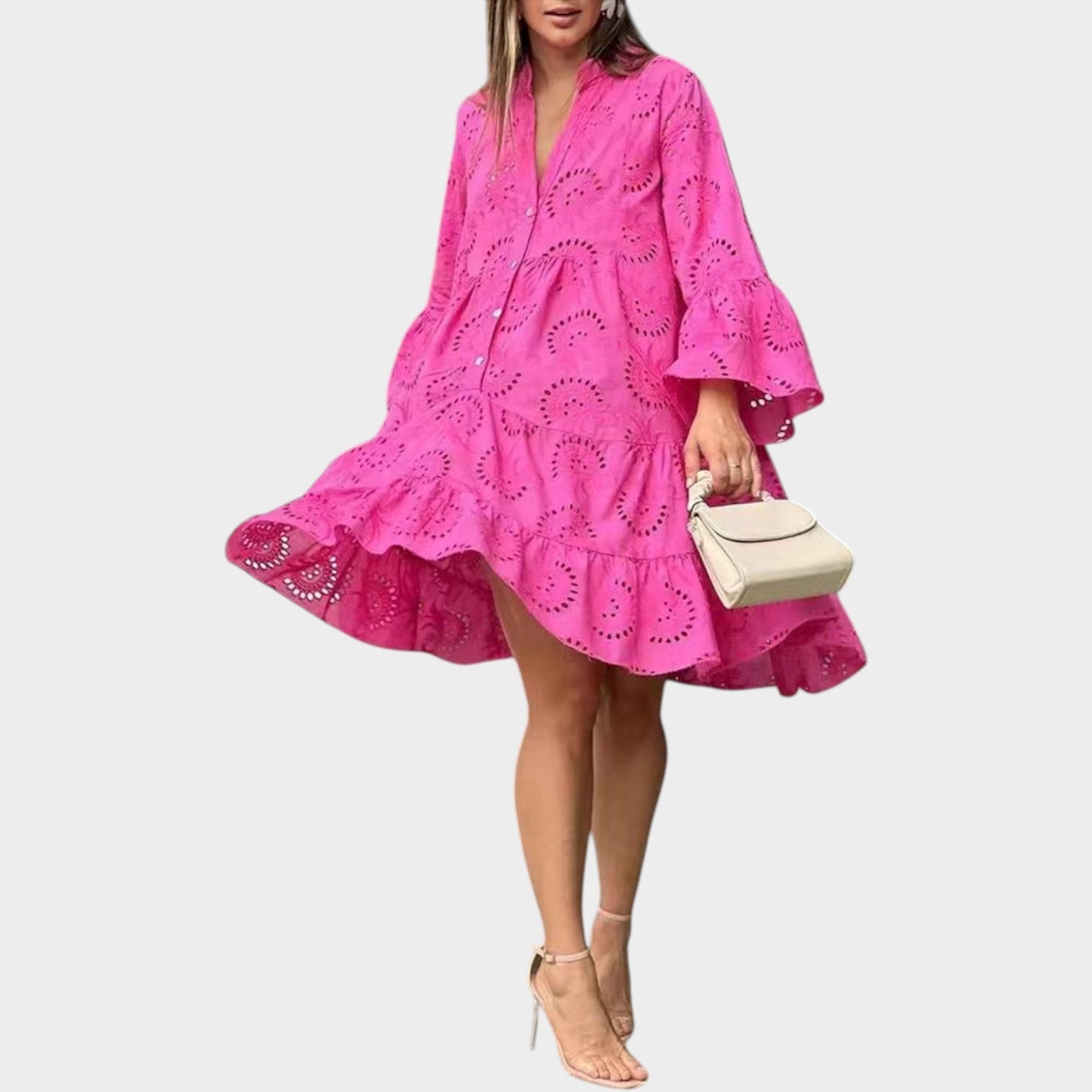 Eyelet Boho Summer Dress