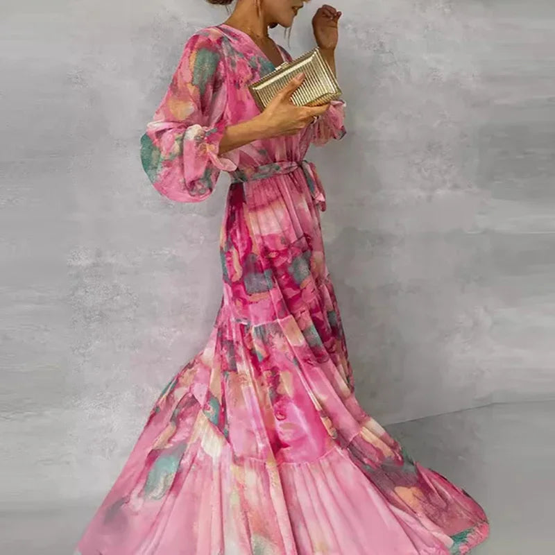 Katie™ | Exquisite Handcrafted Floral Dress