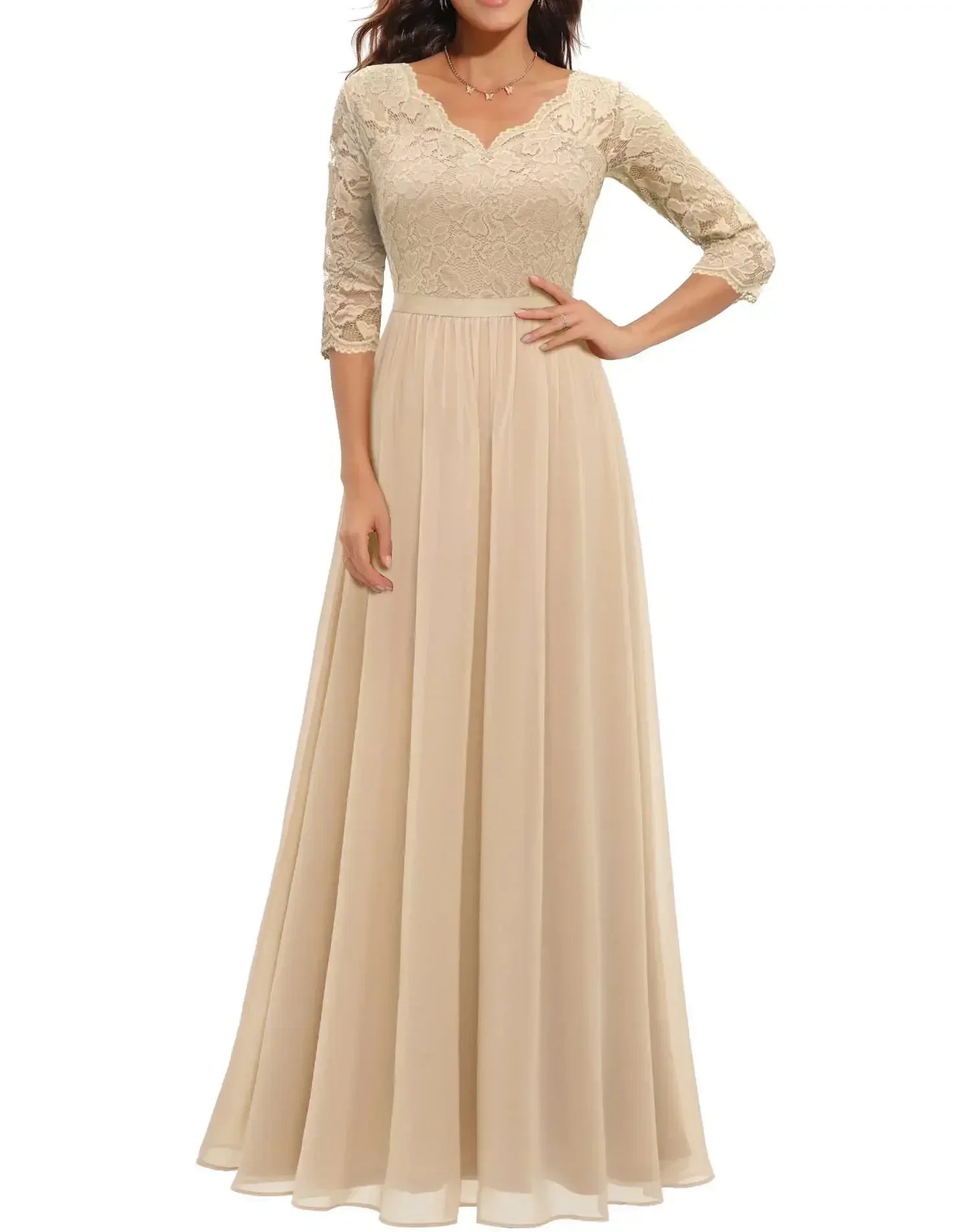 Diane™ | Women's Elegant Long Lace Dress