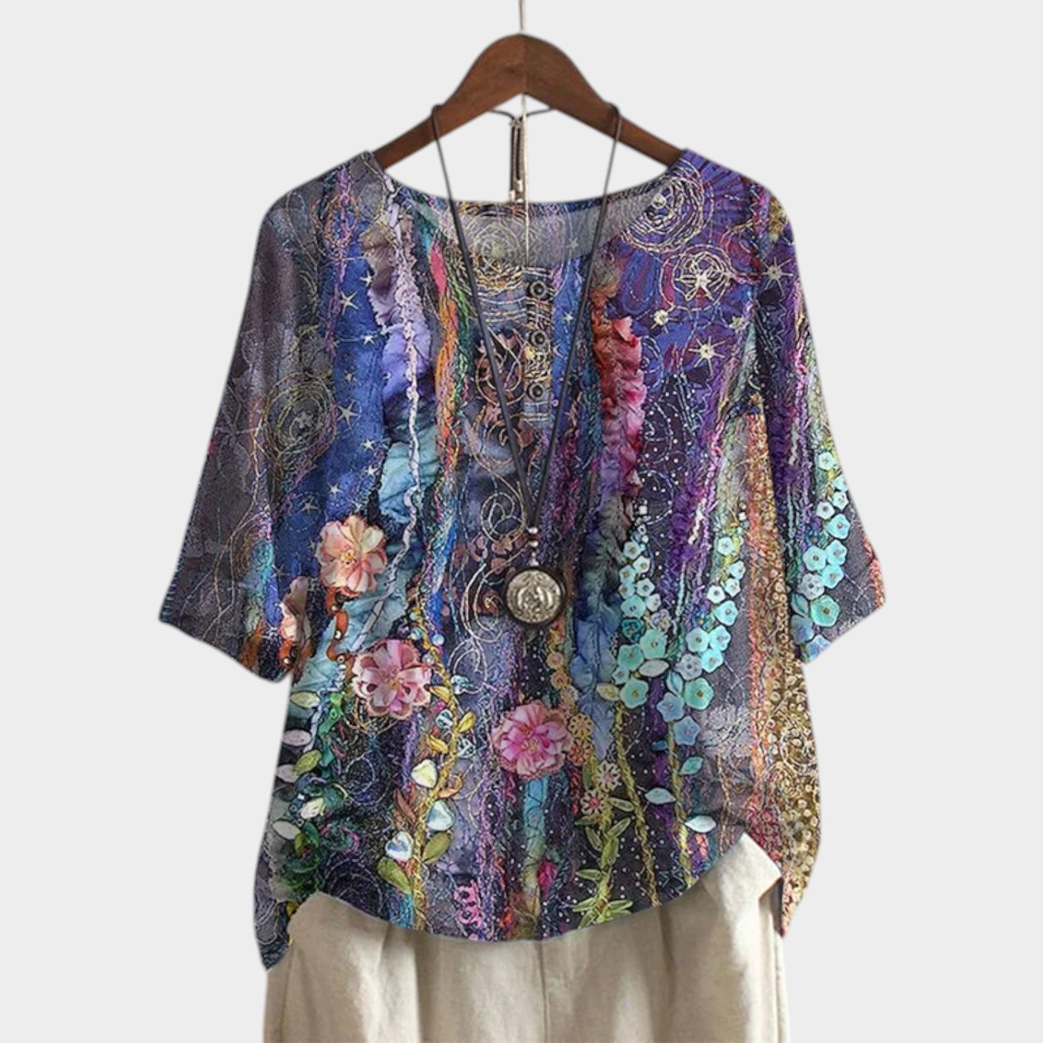 Boho Floral Top