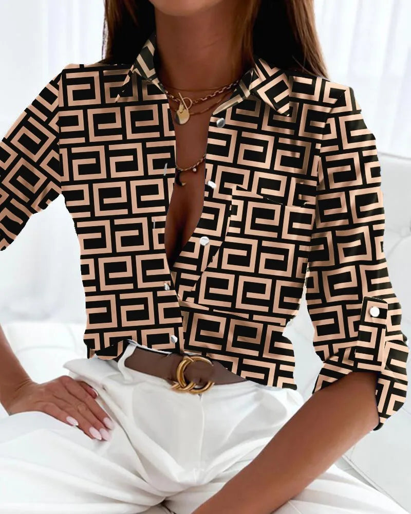 Freya™ | Stylish Blouse Featuring Artistic Design