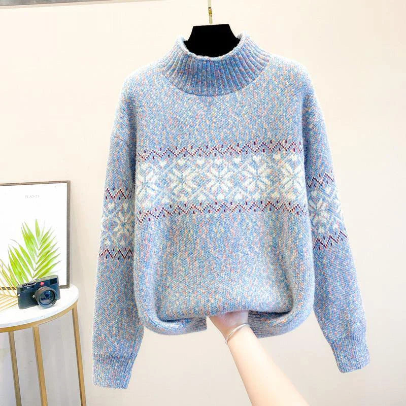 Isabella™ | Cozy Snowflake Knit Pullover