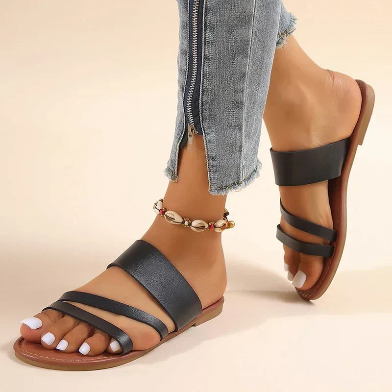 Lilac | Women's Comfort Flat Sandals