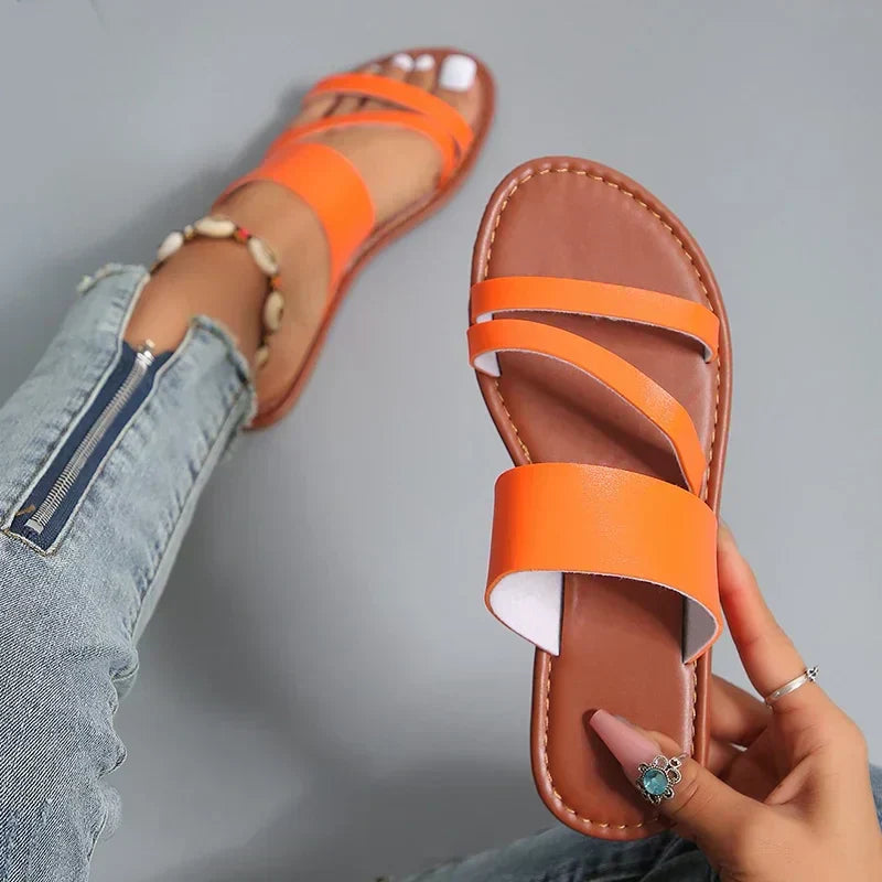 Lilac | Women's Comfort Flat Sandals