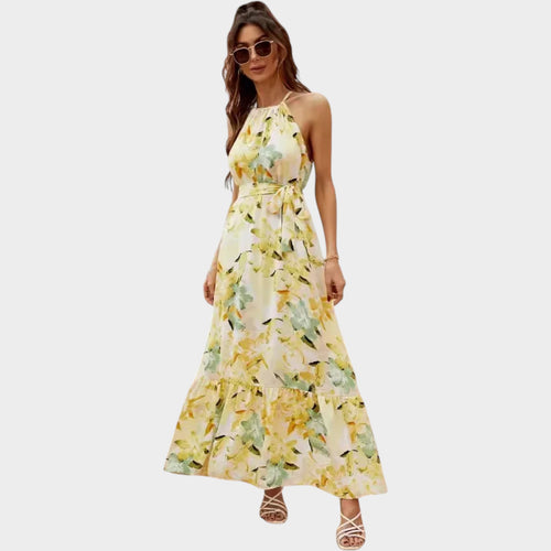 Women's Floral Maxi Wedding Guest Dress