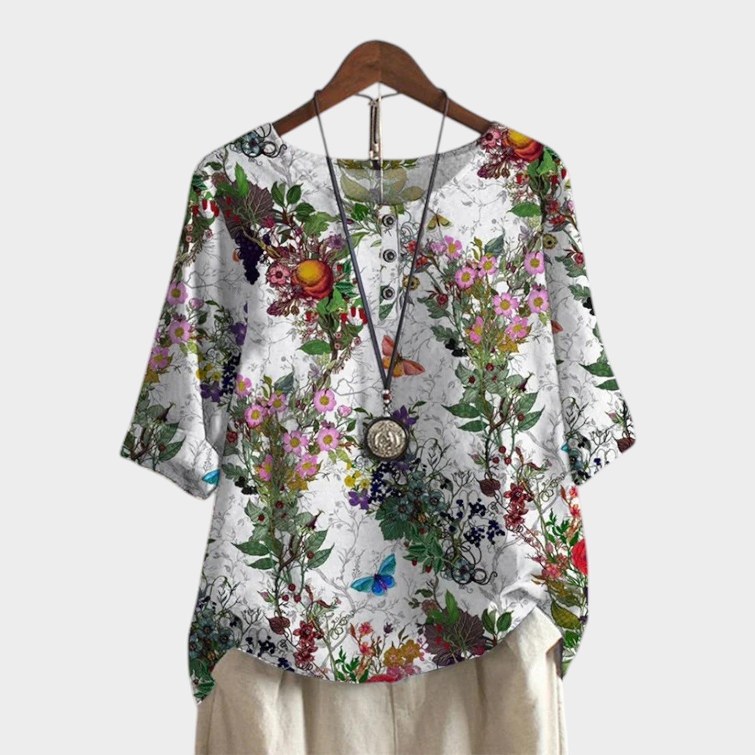 Boho Floral Top