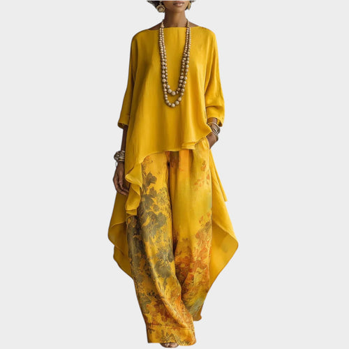 Boho Flowing Tunic & Wide Leg Pants