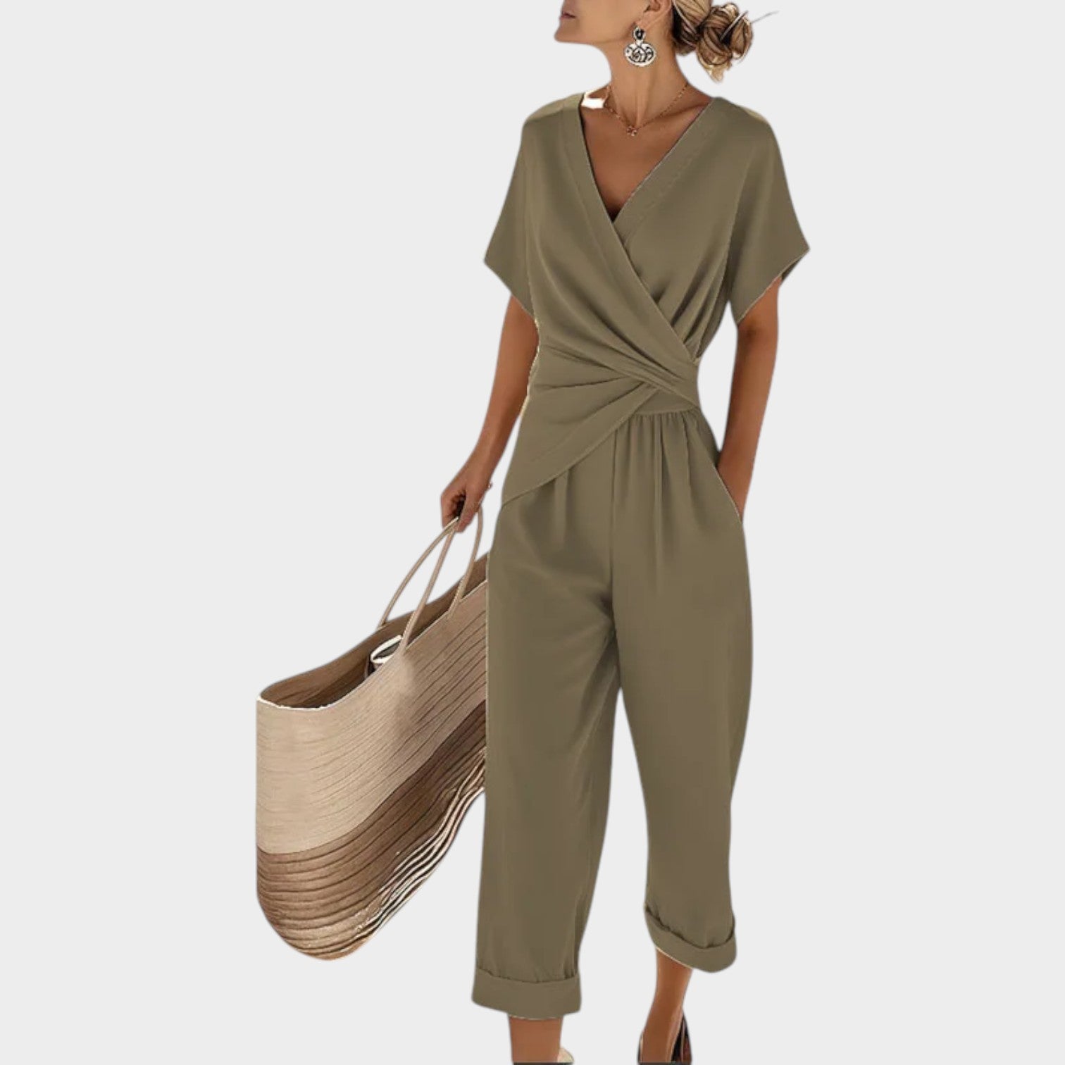 Wrap Style Two Piece Outfit