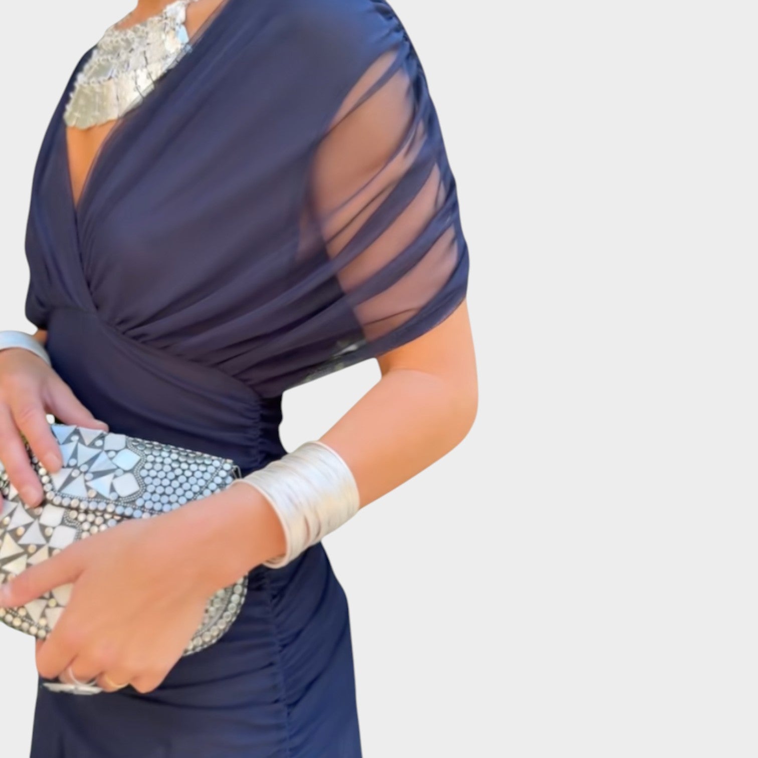 Off-Shoulder Midi Dress