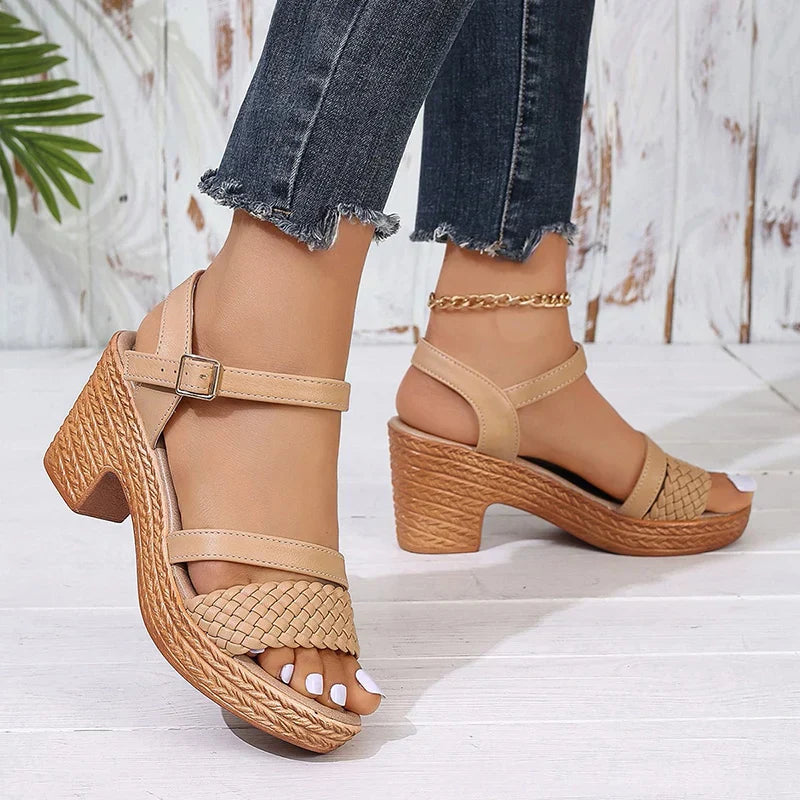 Deborah™ | Braided Platform Sandals