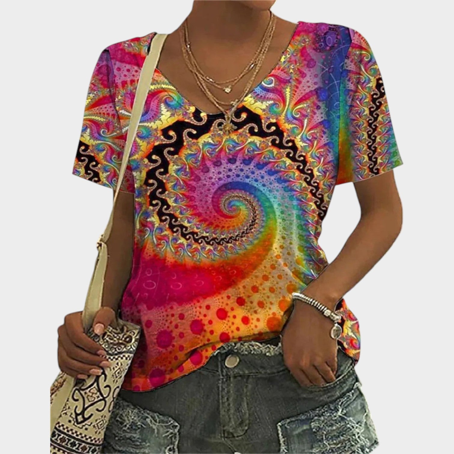 Abstract Print Top