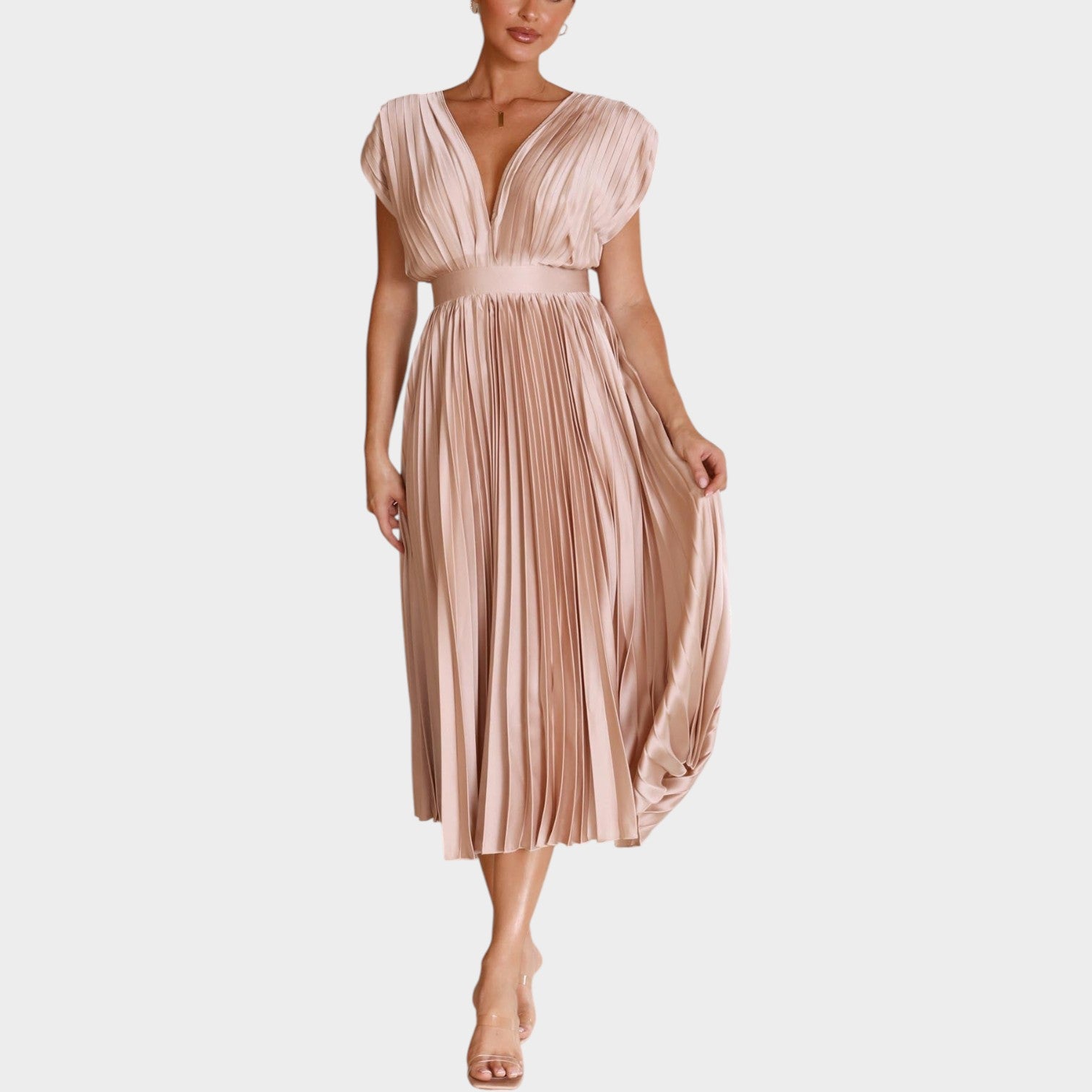 Elegant Formal Midi Dress