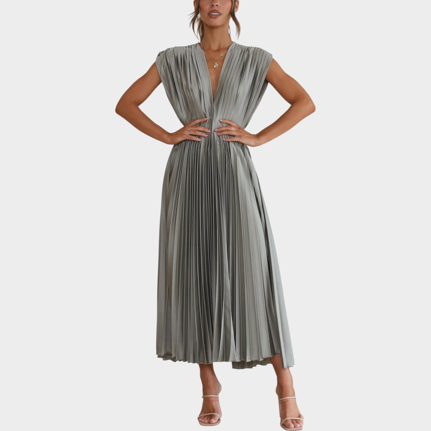 Elegant Formal Midi Dress