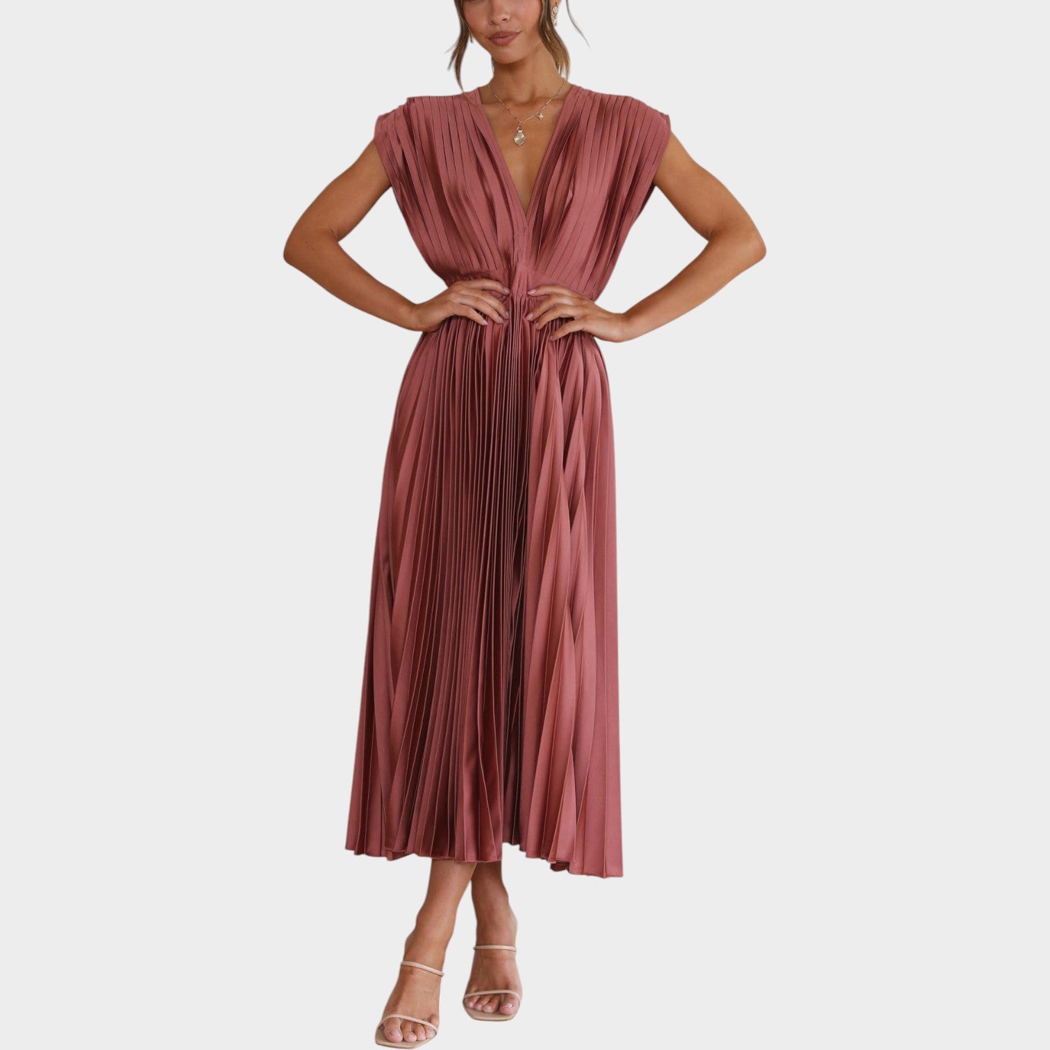 Elegant Formal Midi Dress