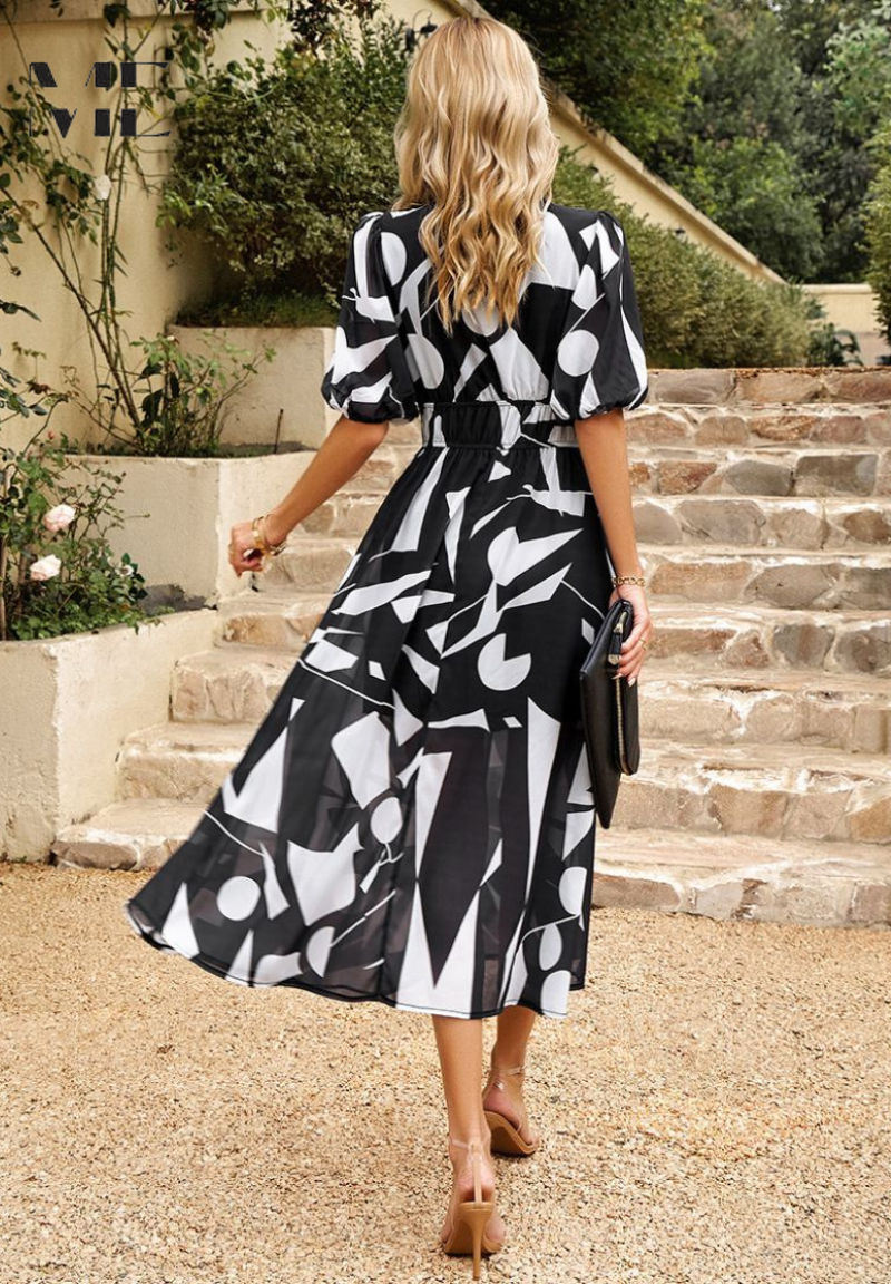 Monica™ | Chic Floral Elegance Dress