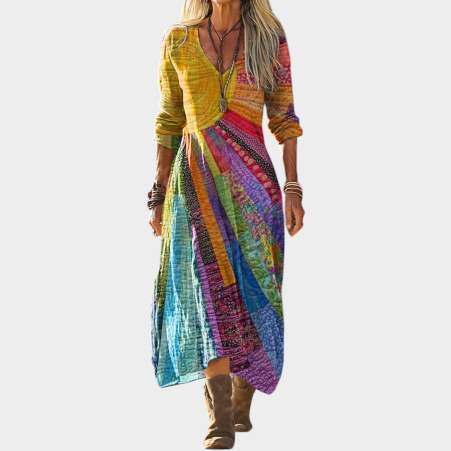 Boho V-Neck Summer Dress