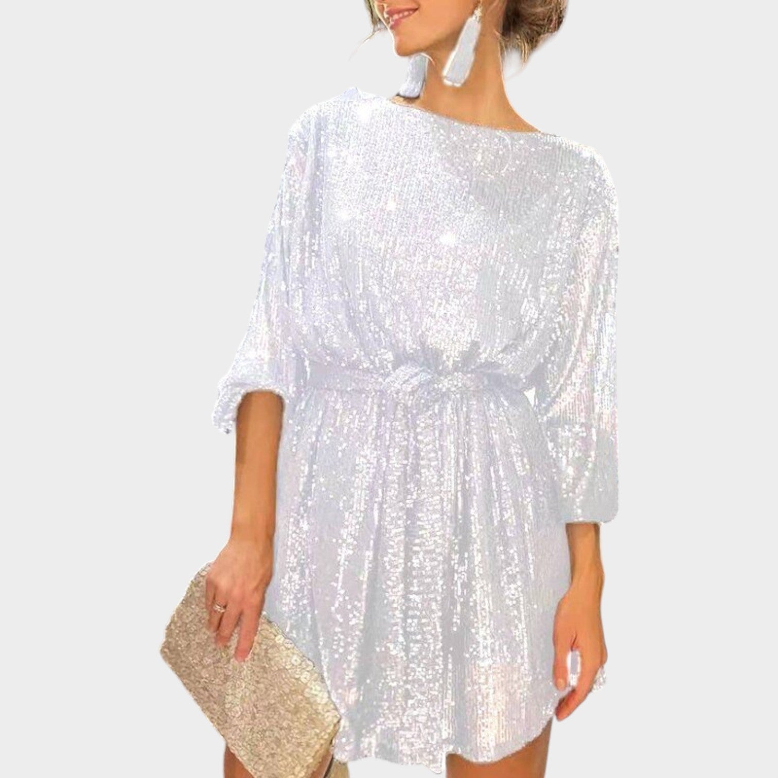 Cocktail Sequin Mini Dress