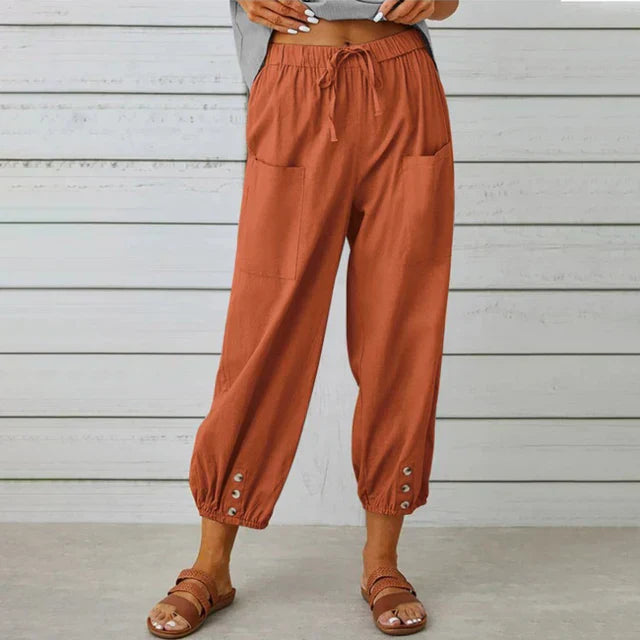 Lena™ | Relaxed High-Waist Trousers