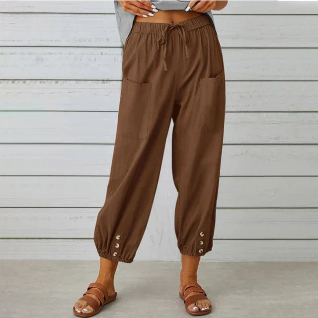 Lena™ | Relaxed High-Waist Trousers