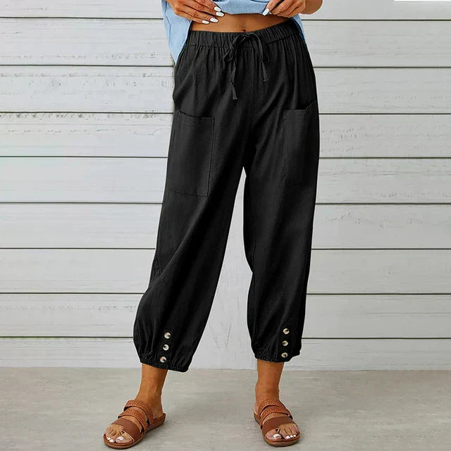 Lena™ | Relaxed High-Waist Trousers