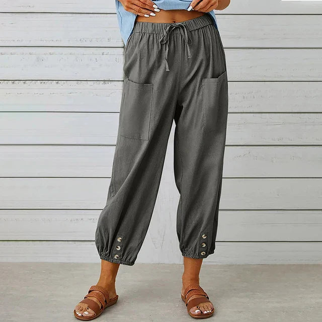 Lena™ | Relaxed High-Waist Trousers
