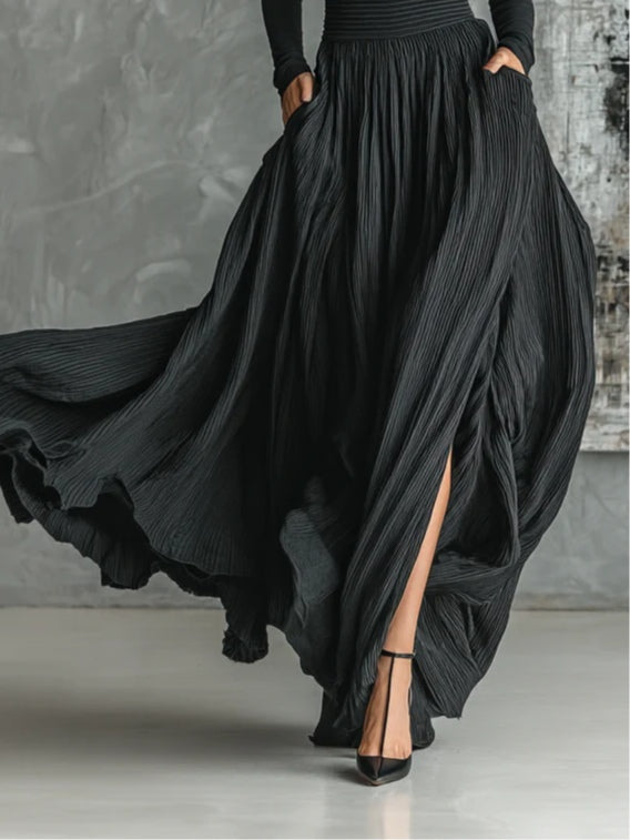 Lucy™ | Turtleneck and Pleated Skirt Ensemble