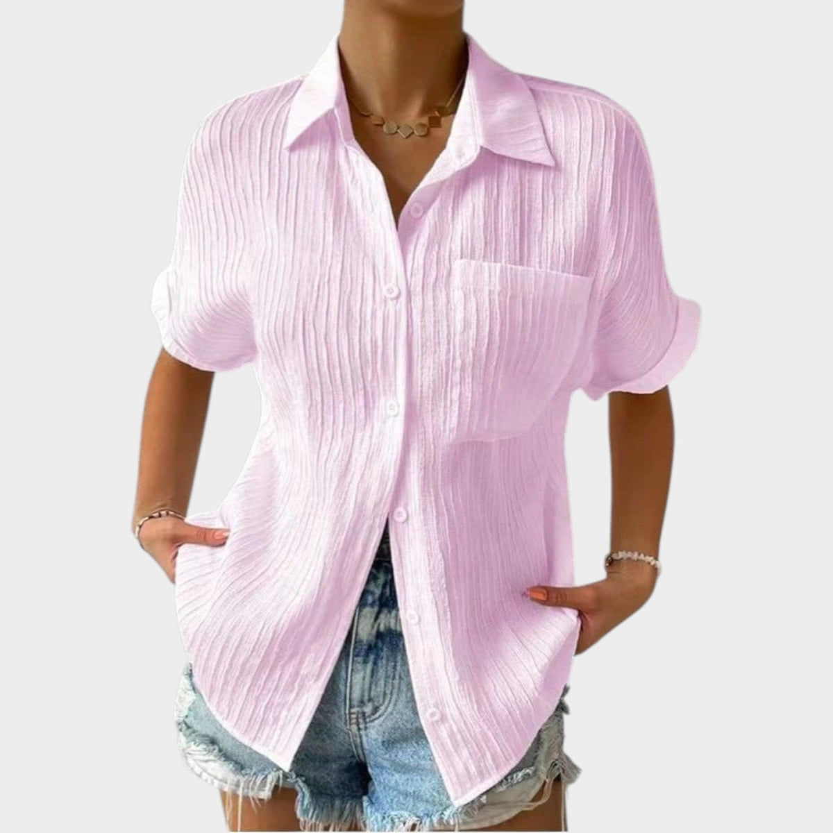Women's Linen Button Up Shirt