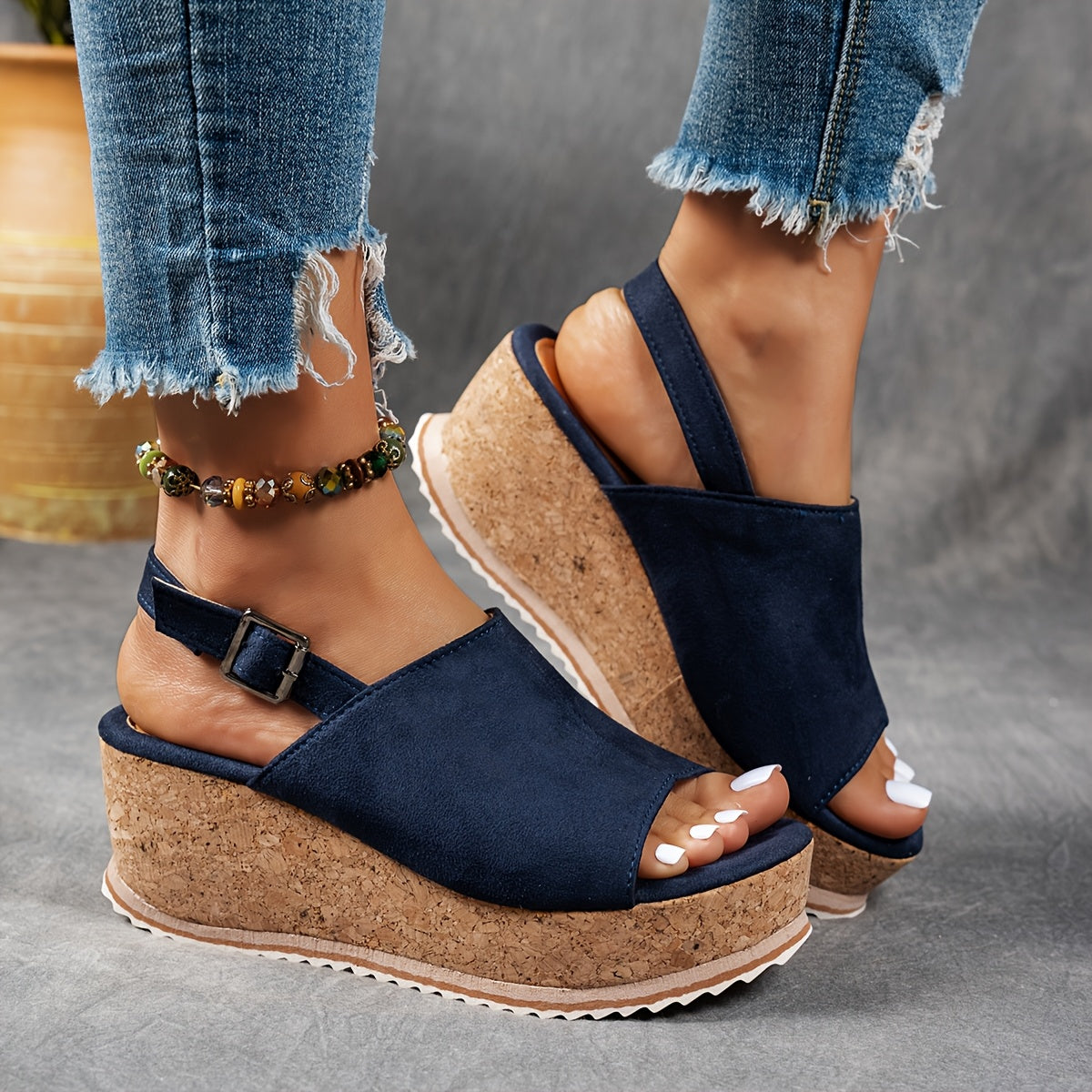 Terra | Women's Adjustable Buckle Platform Sandals